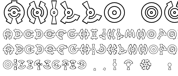 Anillo Outline font